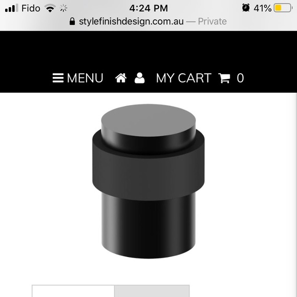 Qty 10x Door Stops, floor mounted - Black - Picture 7 of 10